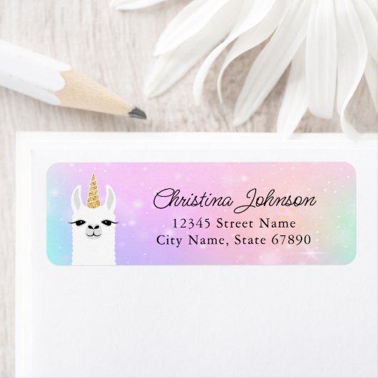 Llama Return Address Labels (Insitu)