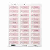 Llama Return Address Labels (Full Sheet)