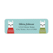 Llama Return Address Labels (Voorkant)