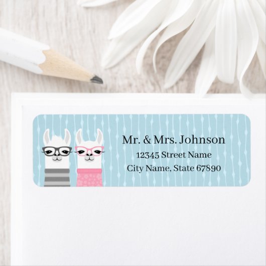 Llama Return Address Labels (Insitu)