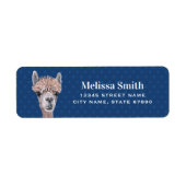 Llama Return Address Labels (Voorkant)
