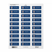 Llama Return Address Labels (Full Sheet)