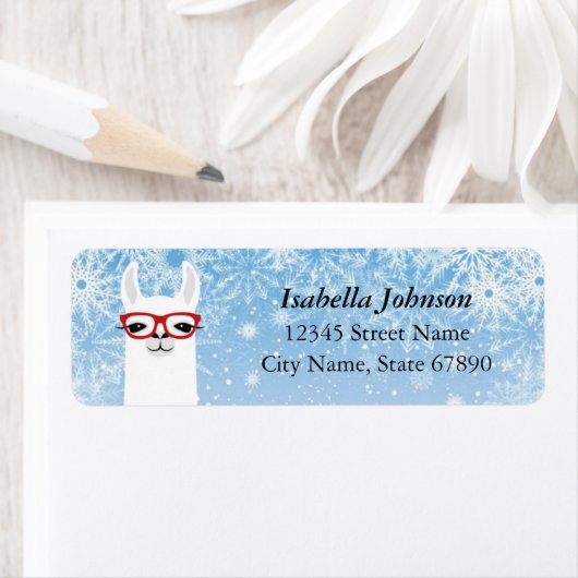 Llama Return Address Labels (Insitu)