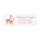 Llama Return Address Labels (Voorkant)