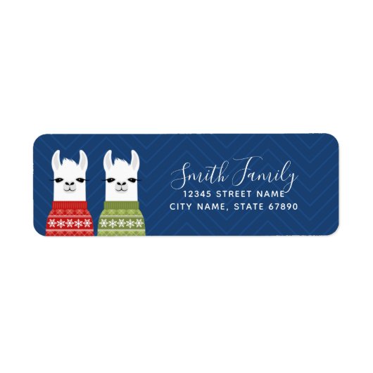 Llama Return Address Labels (Voorkant)