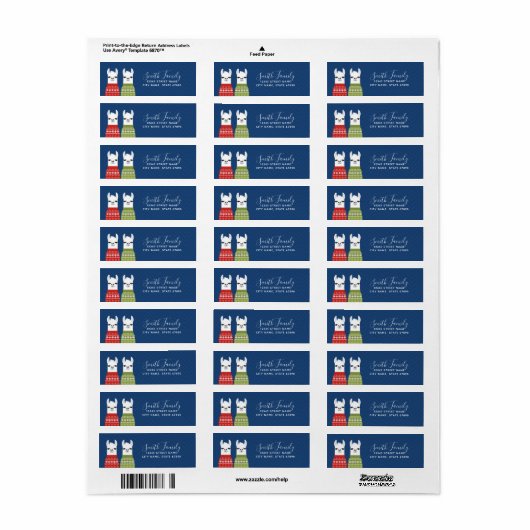Llama Return Address Labels (Full Sheet)