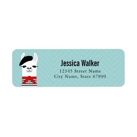 Llama Return Address Labels (Voorkant)