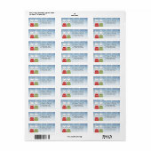 Llama Return Address Labels (Full Sheet)