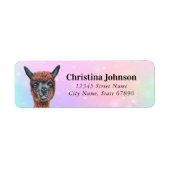 Llama Return Address Labels (Voorkant)