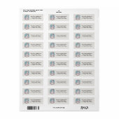 Llama Return Address Labels (Full Sheet)
