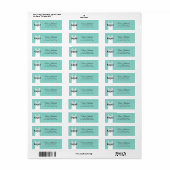 Llama Return Address Labels (Full Sheet)