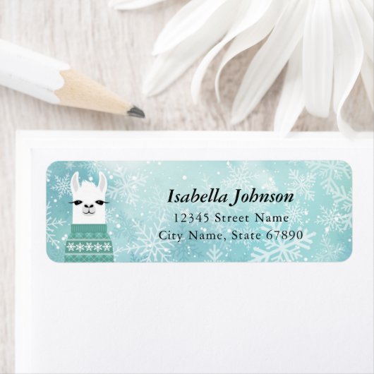 Llama Return Address Labels (Insitu)