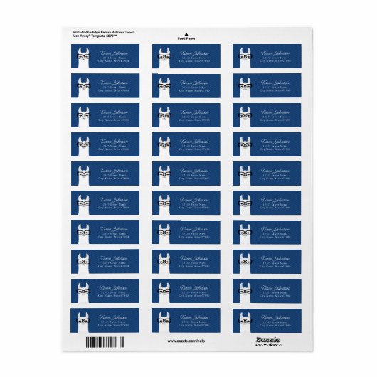 Llama Return Address Labels (Full Sheet)