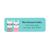 Llama Return Address Labels (Voorkant)