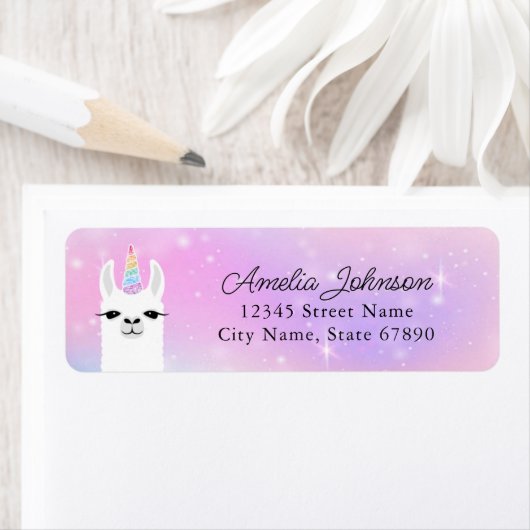 Llama Return Address Labels (Insitu)