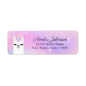 Llama Return Address Labels (Voorkant)