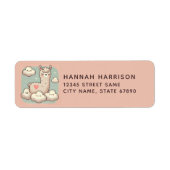 Llama Return Address Labels (Voorkant)