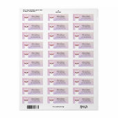 Llama Return Address Labels (Full Sheet)