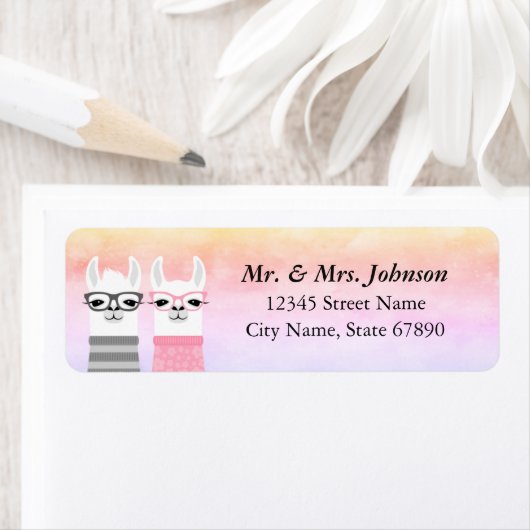 Llama Return Address Labels (Insitu)