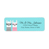Llama Return Address Labels (Voorkant)