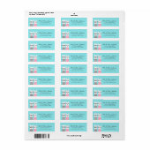 Llama Return Address Labels (Full Sheet)