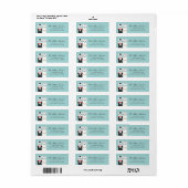 Llama Return Address Labels (Full Sheet)