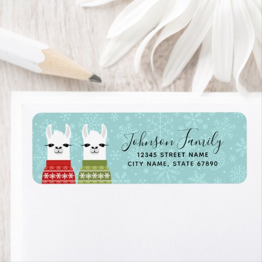 Llama Return Address Labels (Insitu)