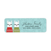 Llama Return Address Labels (Voorkant)