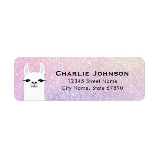 Llama Return Address Labels (Voorkant)