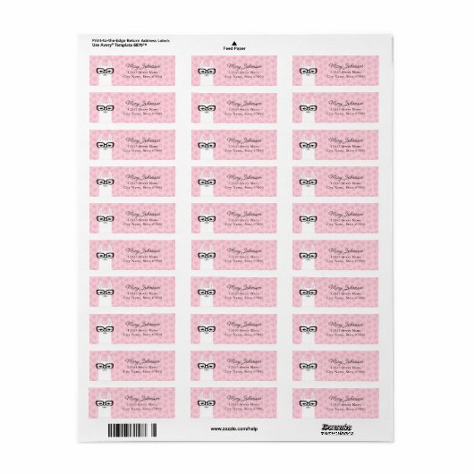 Llama Return Address Labels (Full Sheet)