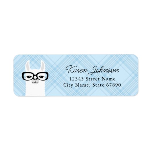 Llama Return Address Labels (Voorkant)