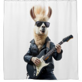 Llama rockstar douchegordijn (Voorkant)