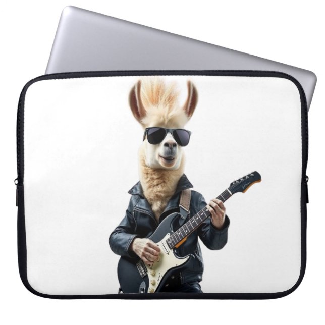 Llama rockstar laptop sleeve (Voorkant)