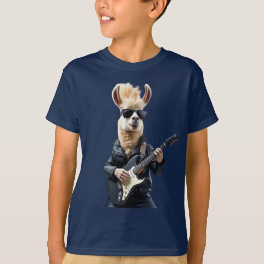 Llama rockstrar t-shirt (Voorkant)