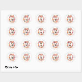 Llama Ronde Adresetiketten Sticker (Vel)