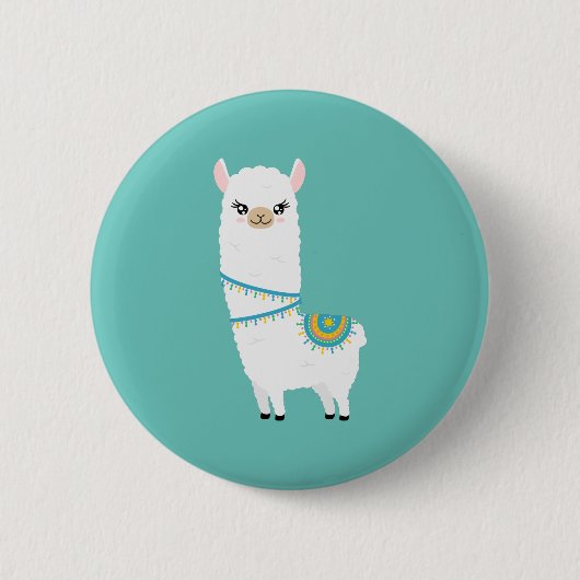 Llama Ronde Button 5,7 Cm (Voorkant)