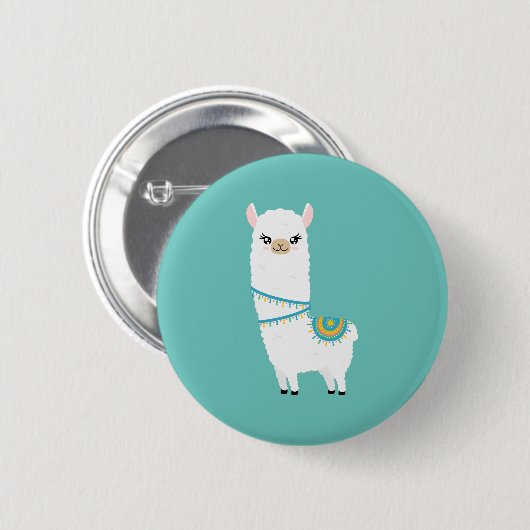 Llama Ronde Button 5,7 Cm (Voorkant /achterkant)