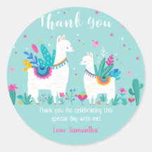 Llama Ronde Favor Sticker