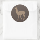 Llama Ronde Sticker (Tas)
