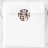 Llama Ronde Sticker (Tas)