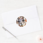 Llama Ronde Sticker (Envelop)