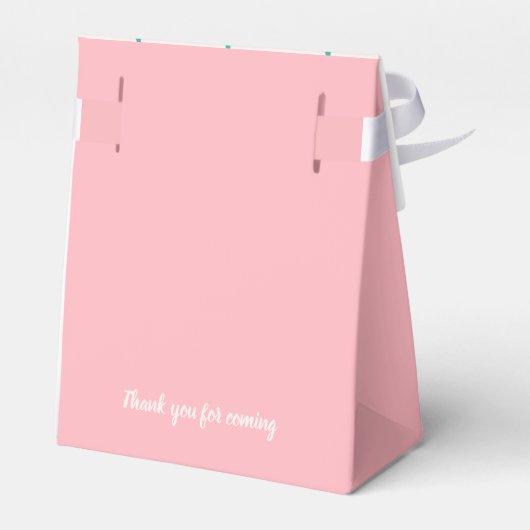 Llama roze gunst doos bedankdoosjes (Achterkant)