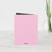 Llama Roze Pyjama Meisje Verjaardagsfeestje Slaapf Bedankkaart (Achterkant)