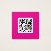 Llama Roze QR-code vezel visitekaartjes (Achterkant)