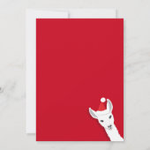 Llama Santa-kerstfoto Feestdagenkaart (Achterkant)