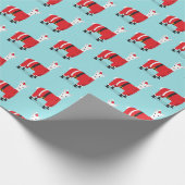 Llama Santa Kerstmis Cadeaupapier (Hoek)