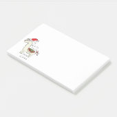 Llama Schattig Grappig Kerst Feestdag Kinderen Post-it® Notes (Schuin)
