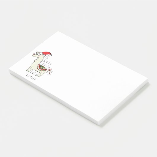 Llama Schattig Grappig Kerst Feestdag Kinderen Post-it® Notes (Schuin)