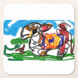 Llama-set Kartonnen Onderzetters