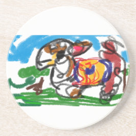 Llama-set Zandsteen Onderzetter